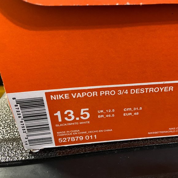 Nike Vapor Pro 3/4 Destroyer Football Lineman Cleats 527879-011 Mens NEW main image 3